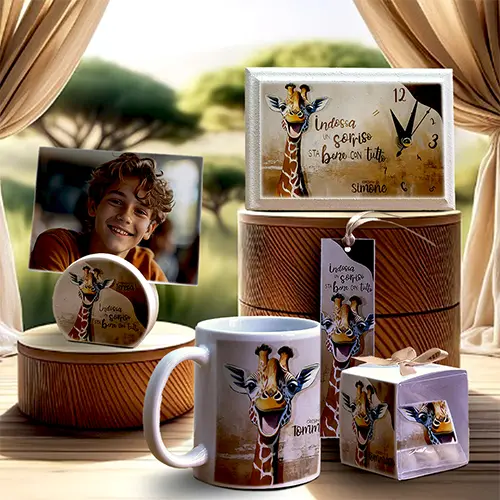 Bomboniere Linea Sorriso - Regala Gioia e Positività Bomboniere personalizzate della Linea Sorriso, simbolo di felicità e ottimismo per celebrare i momenti più belli.